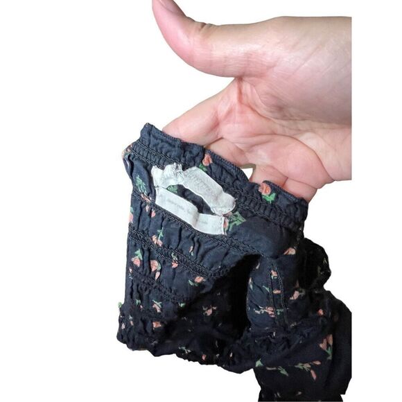 Urban Outfitters Flower Print Peasant Style Crop Top‎ Size Small - Picture 7 of 8